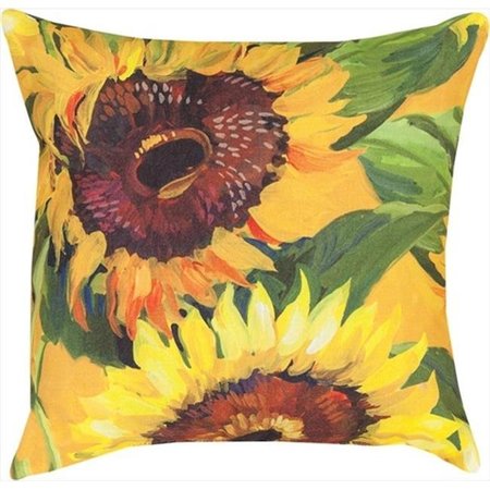 MANUAL WOODWORKERS & WEAVERS Manual Woodworkers and Weavers SLSNFL Sunflower Climaweave Pillow Digitally Printed 18 X 18 in. SLSNFL